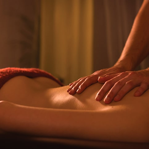 Huile de massage sensuelle